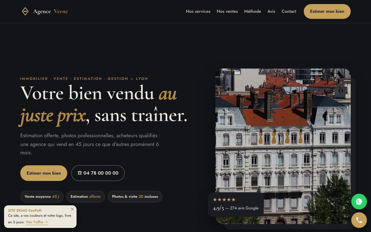 Site agent immobilier