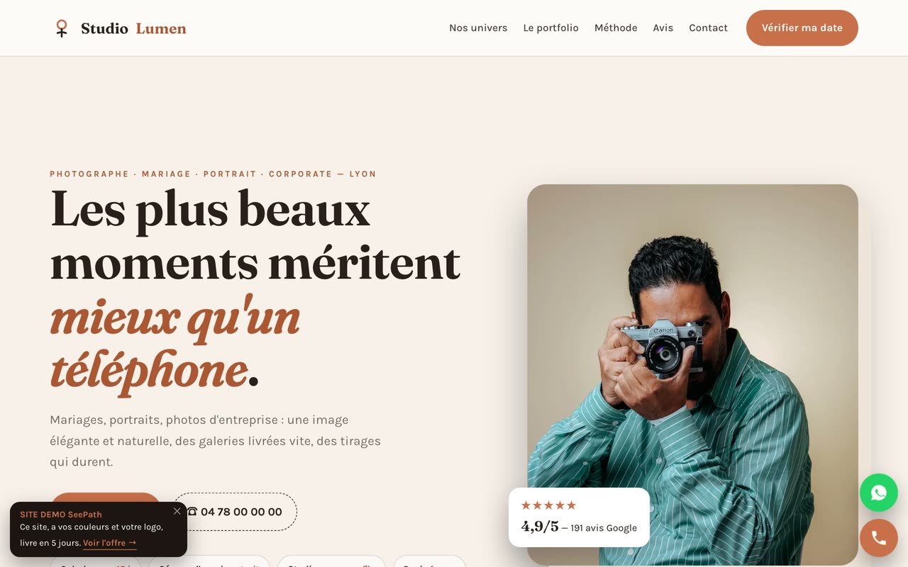 Site photographe