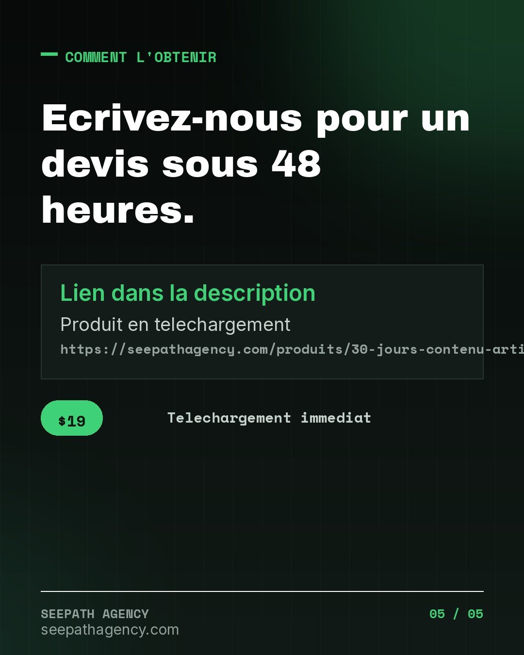30 Jours de Contenu pour Artisans