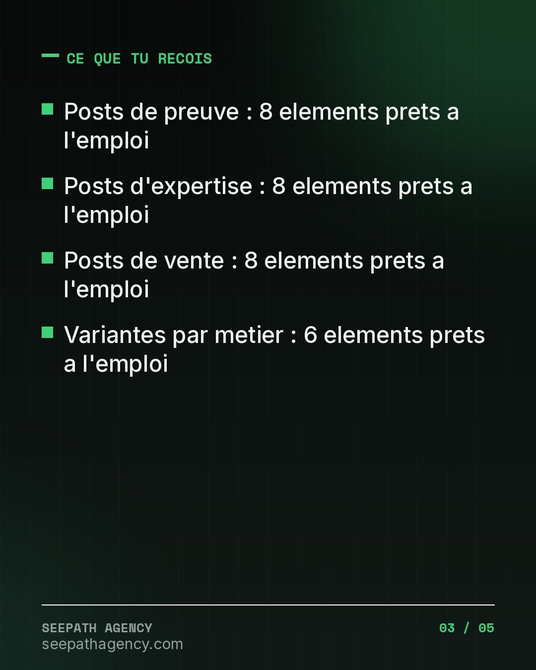 30 Posts BTP — Un mois de contenu pour t