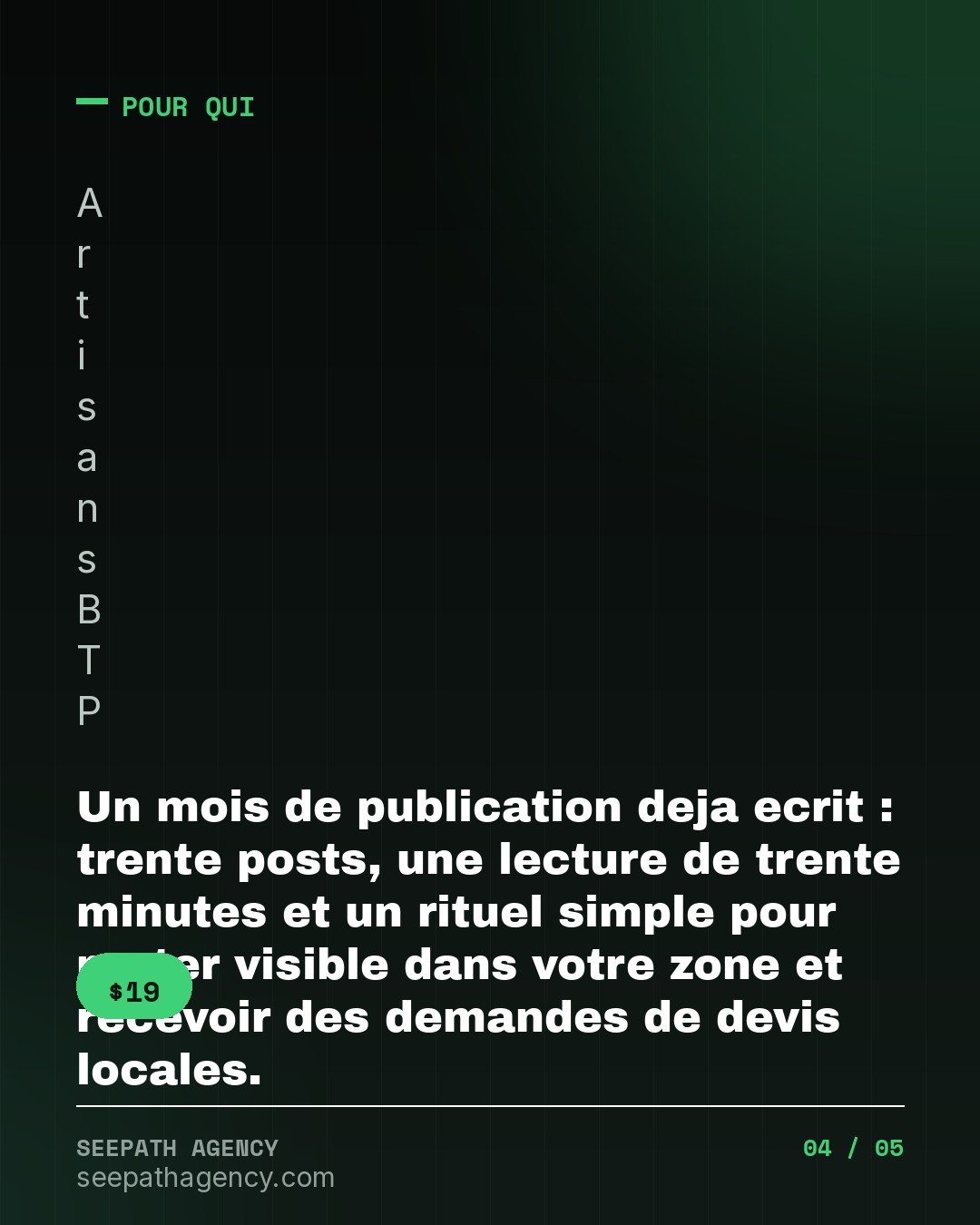 30 Posts BTP — Un mois de contenu pour t