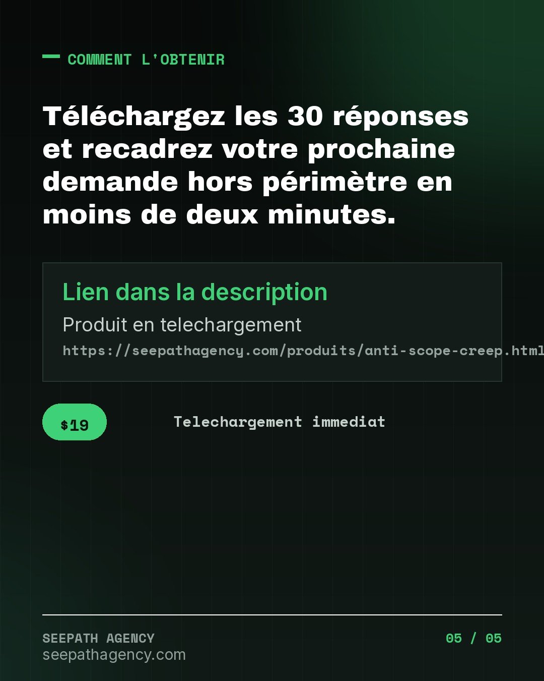 Anti-Scope Creep — 30 réponses pour évit