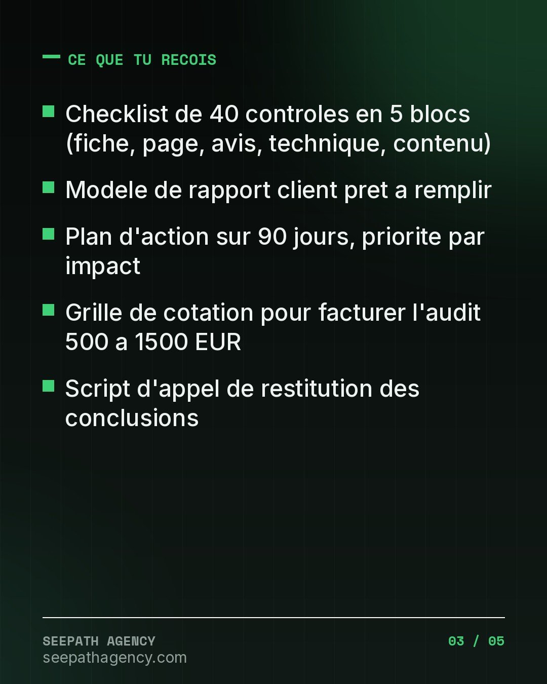 Audit SEO Local en 40 points — la checkl