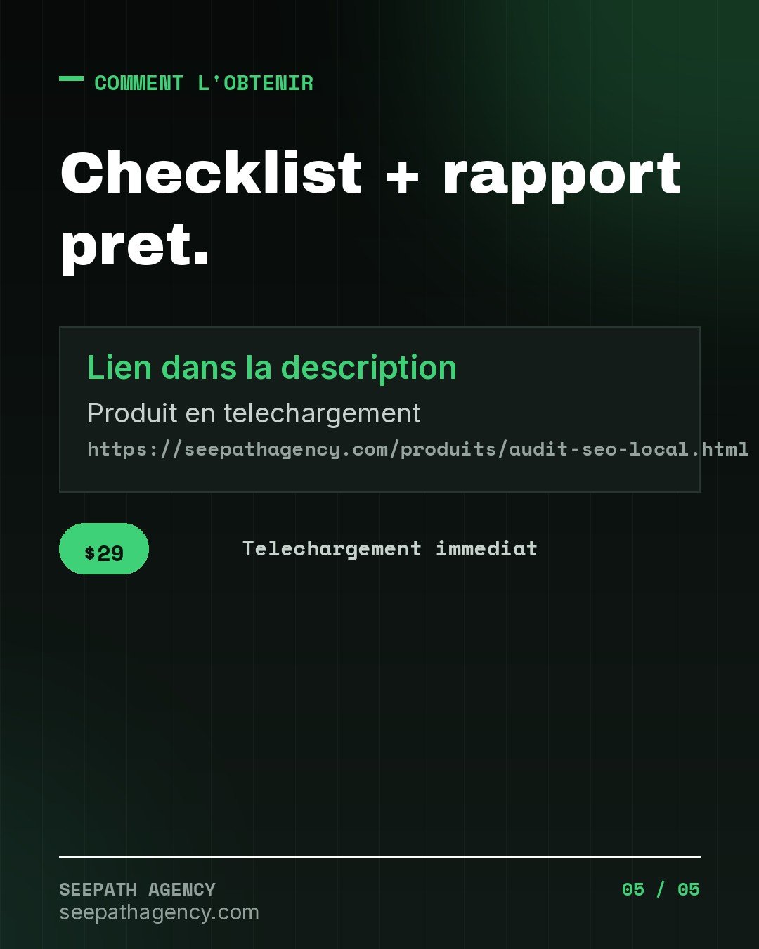 Audit SEO Local en 40 points — la checkl