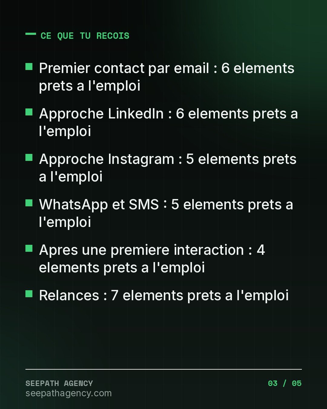 Client Local — 50 messages pour trouver 