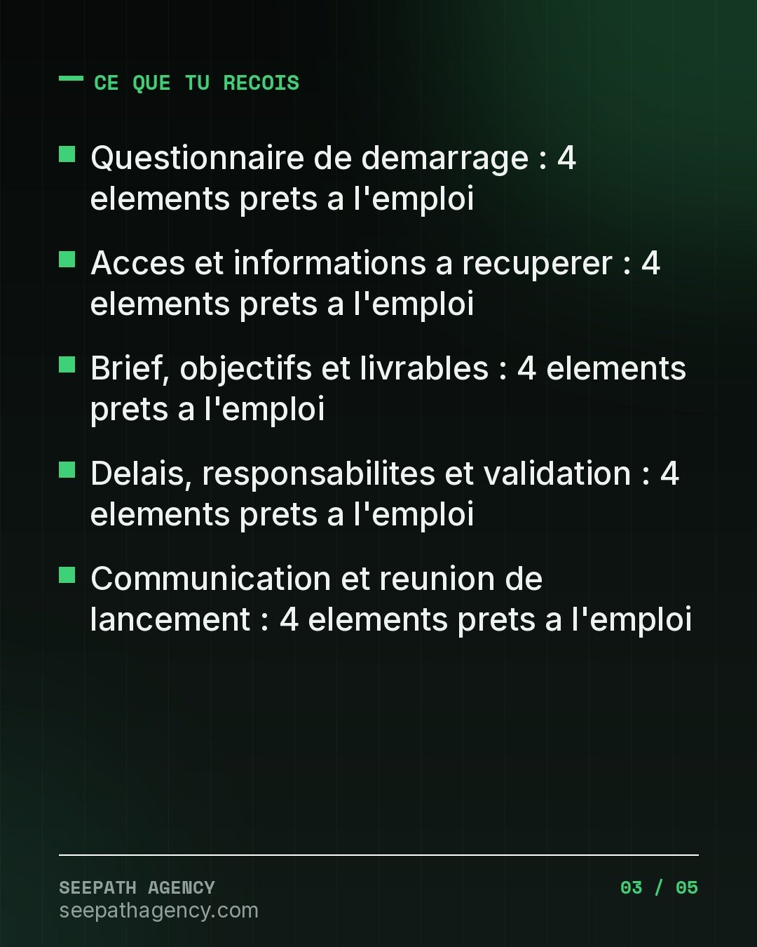 Client VIP Onboarding — Checklist pour d
