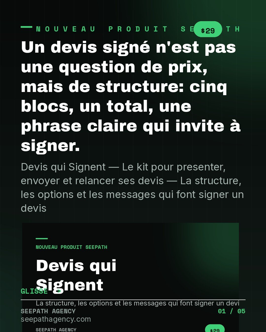 Devis qui Signent — Le kit pour presente