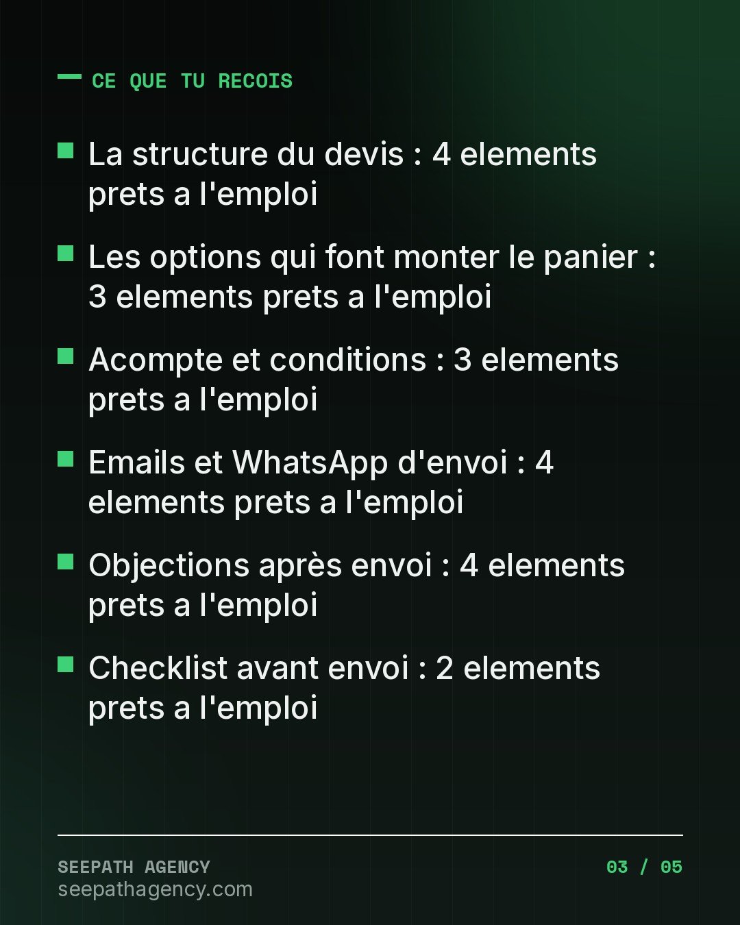 Devis qui Signent — Le kit pour presente