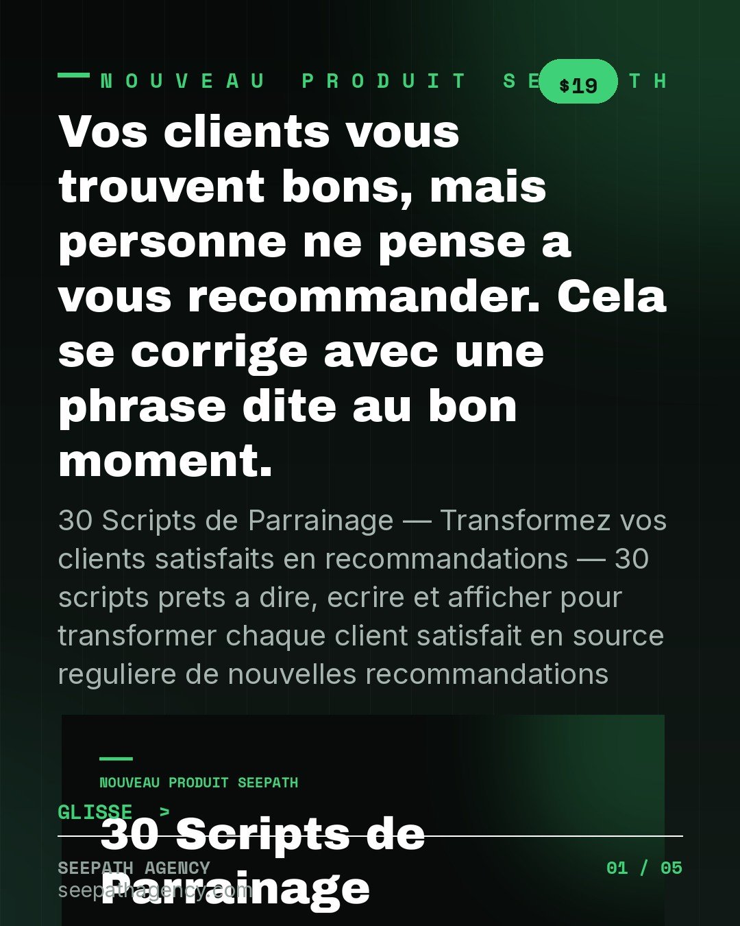 30 Scripts de Parrainage — Transformez v