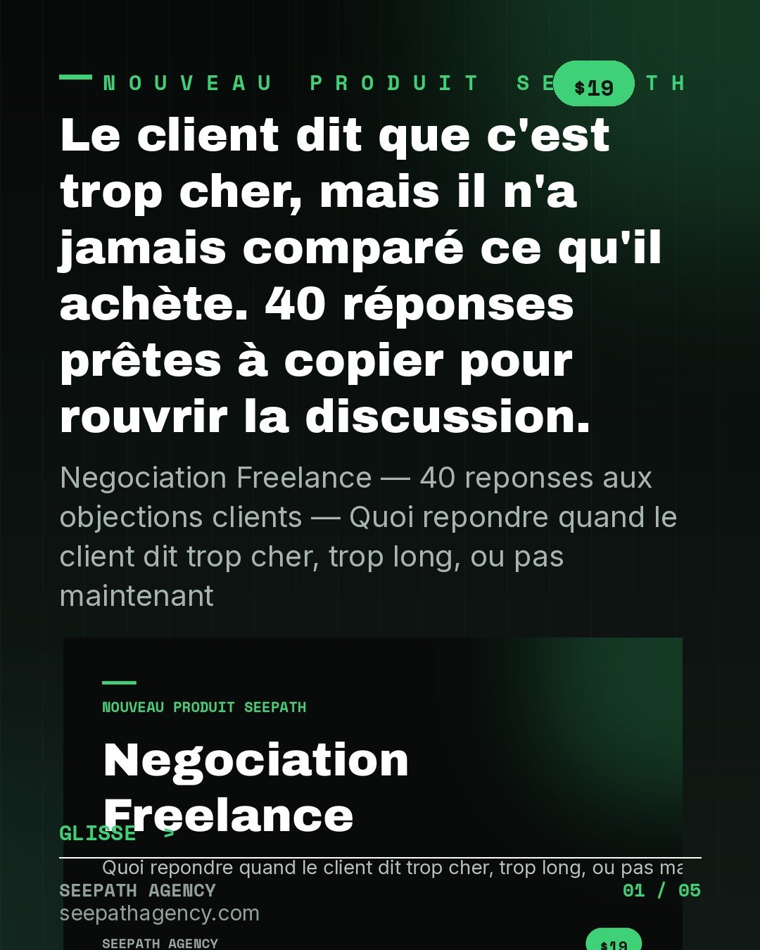 Negociation Freelance — 40 reponses aux