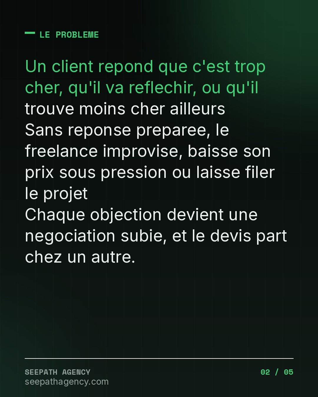 Negociation Freelance — 40 reponses aux
