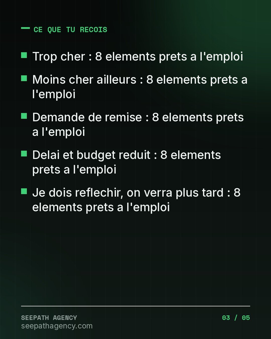 Negociation Freelance — 40 reponses aux