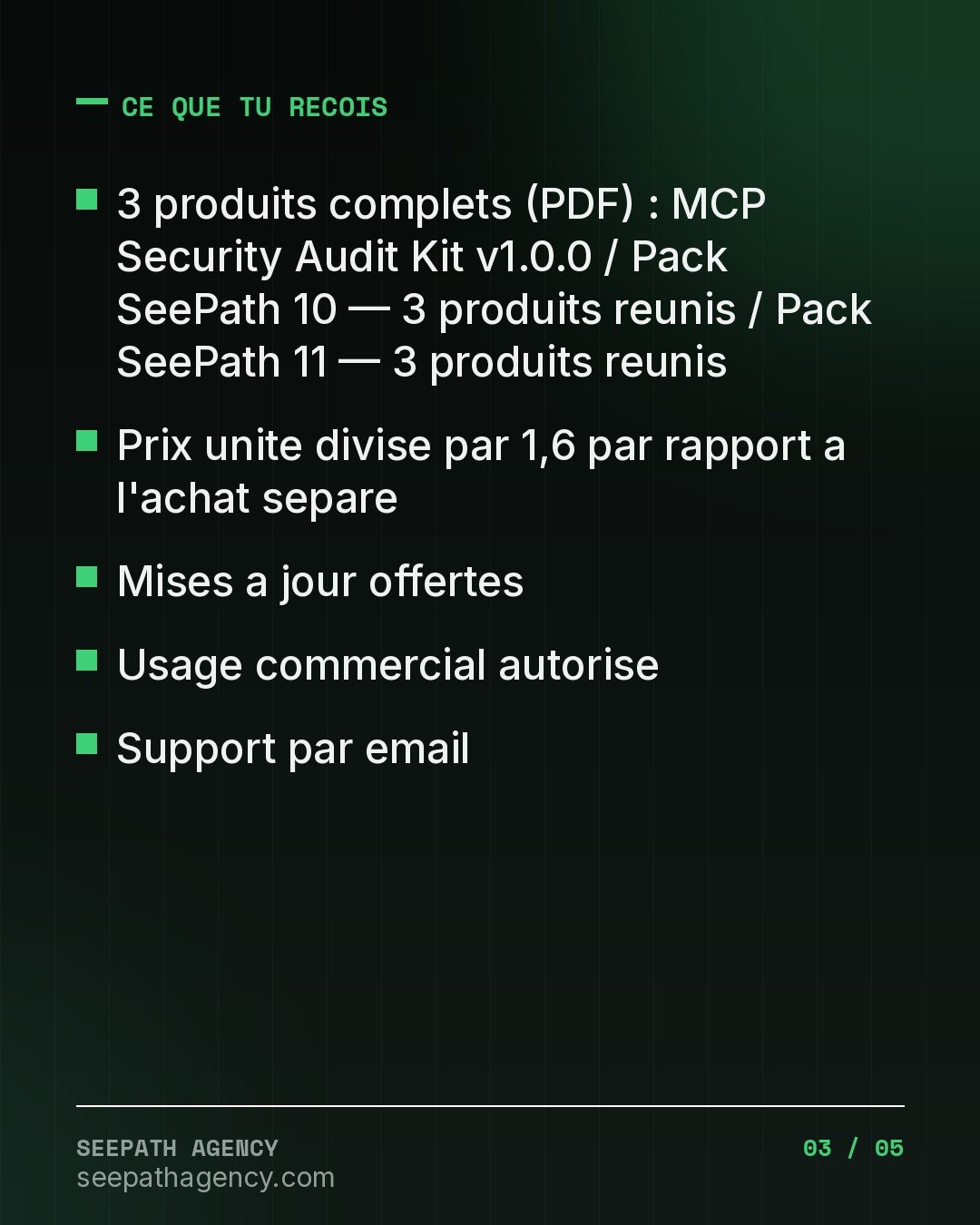 Pack SeePath 11 — 3 produits reunis
