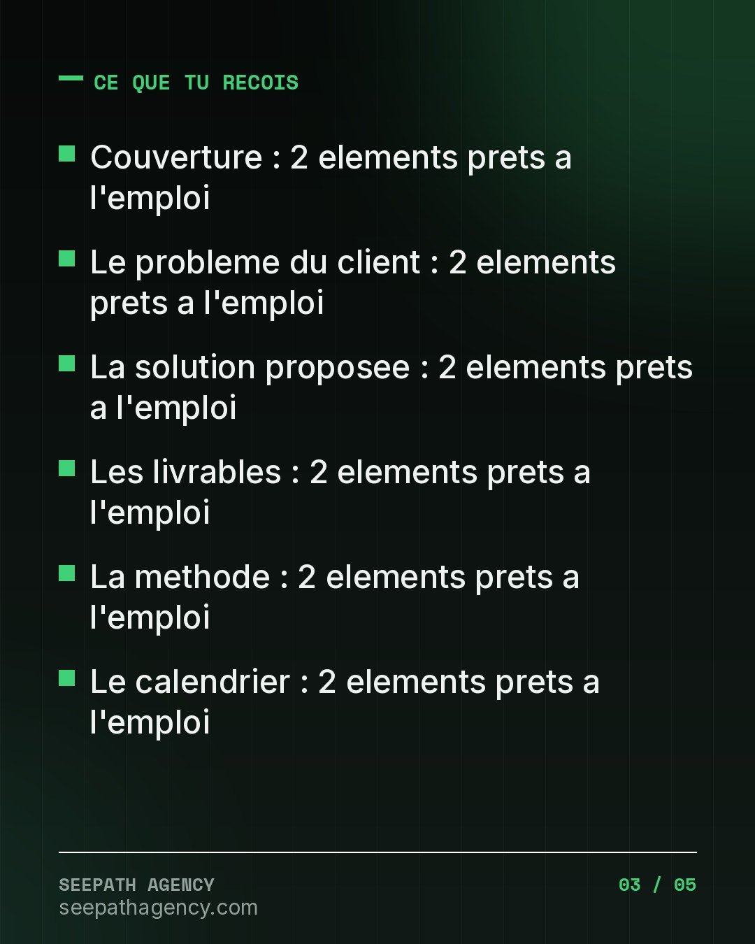 Proposition Commerciale Freelance — Le t
