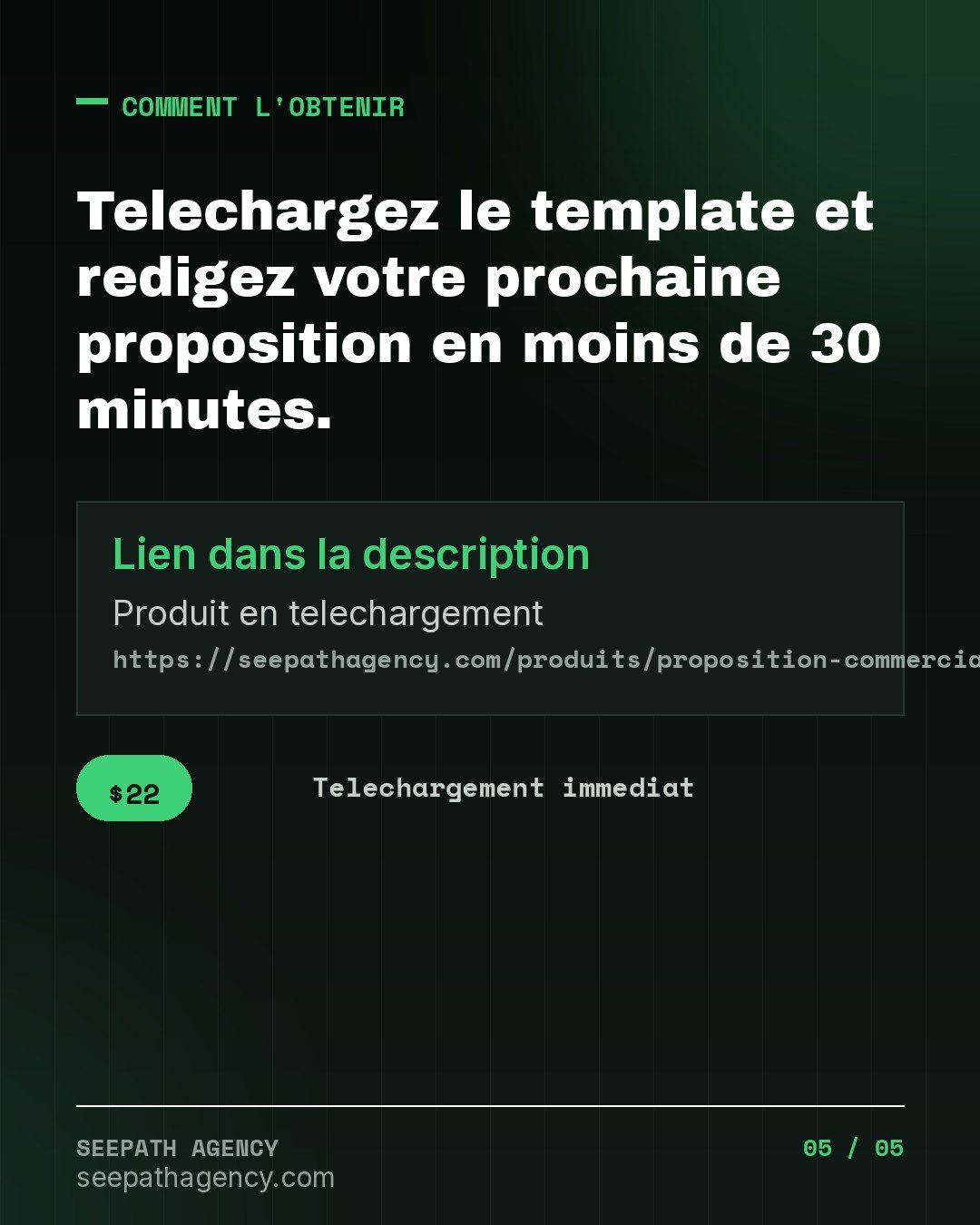 Proposition Commerciale Freelance — Le t