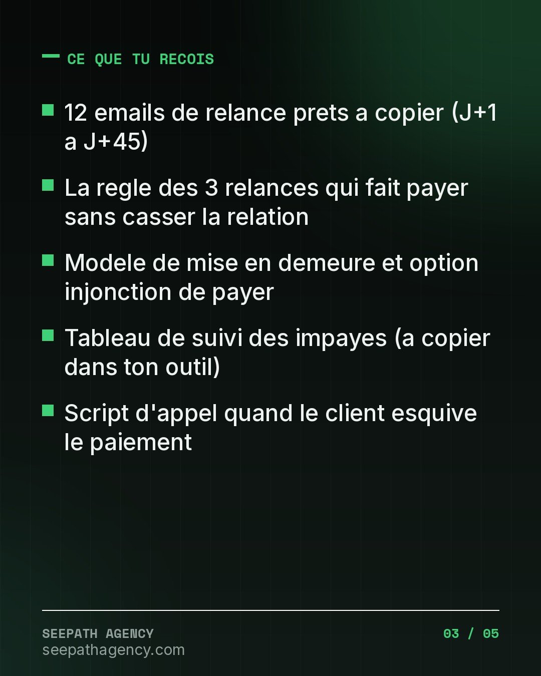 Factures Impayees — 12 modeles de relanc