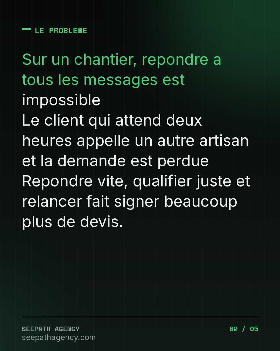 WhatsApp Commercial — 50 messages pour t